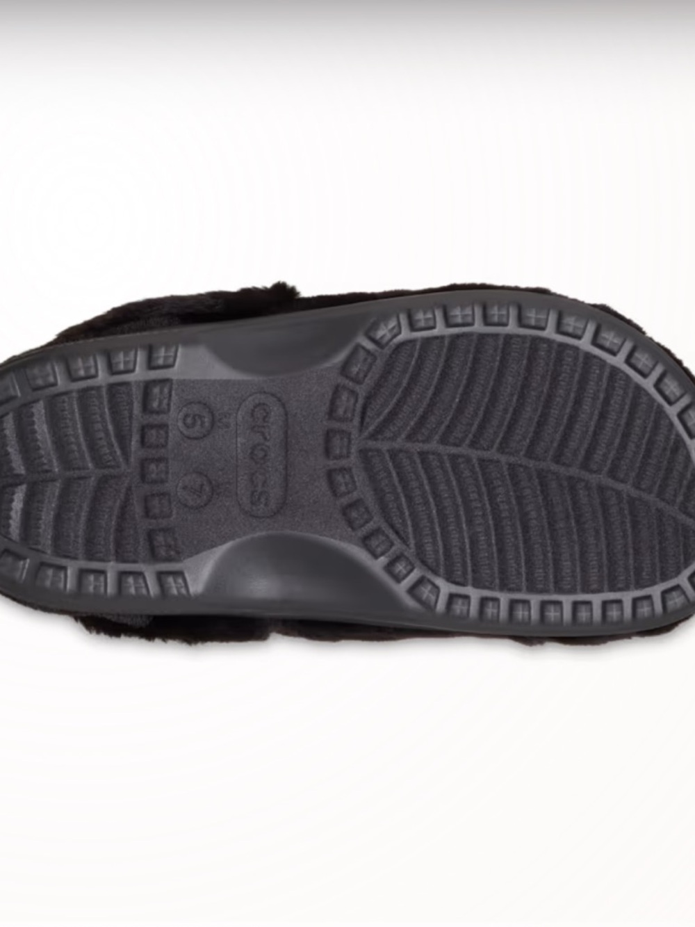 CROCS Classic Unfurgettable Clog Black Plush Fuzz Lined Clog - Picture 4 of 16